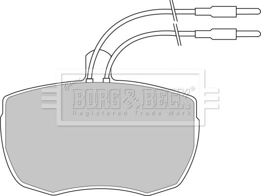 Borg & Beck BBP1024 - Əyləc altlığı dəsti, əyləc diski furqanavto.az