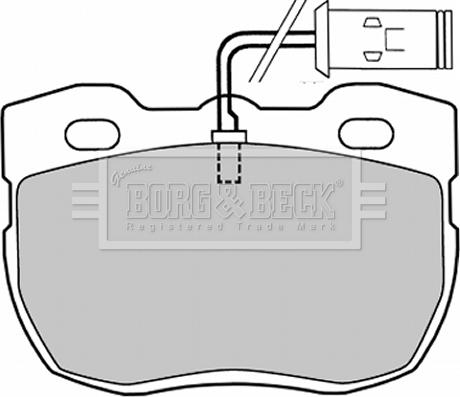 Borg & Beck BBP1028 - Əyləc altlığı dəsti, əyləc diski furqanavto.az