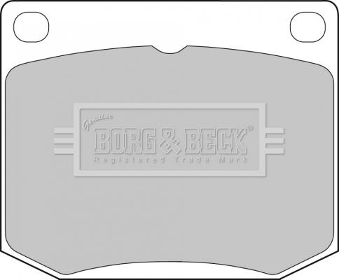 Borg & Beck BBP1072 - Əyləc altlığı dəsti, əyləc diski furqanavto.az
