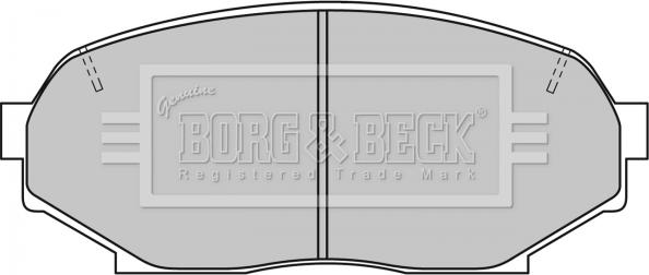 Borg & Beck BBP1194 - Əyləc altlığı dəsti, əyləc diski furqanavto.az