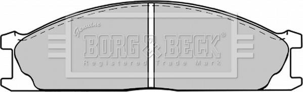 Borg & Beck BBP1195 - Əyləc altlığı dəsti, əyləc diski furqanavto.az