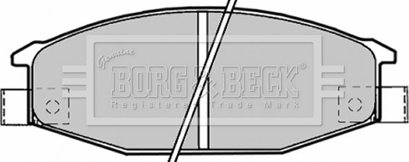 Borg & Beck BBP1192 - Əyləc altlığı dəsti, əyləc diski furqanavto.az
