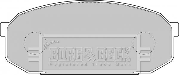 Borg & Beck BBP1144 - Əyləc altlığı dəsti, əyləc diski furqanavto.az