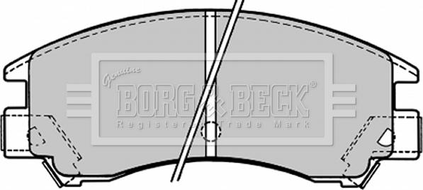 Borg & Beck BBP1148 - Əyləc altlığı dəsti, əyləc diski furqanavto.az