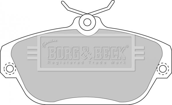 Borg & Beck BBP1157 - Əyləc altlığı dəsti, əyləc diski furqanavto.az