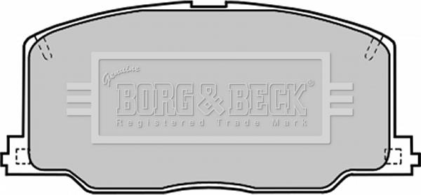 Borg & Beck BBP1168 - Əyləc altlığı dəsti, əyləc diski furqanavto.az