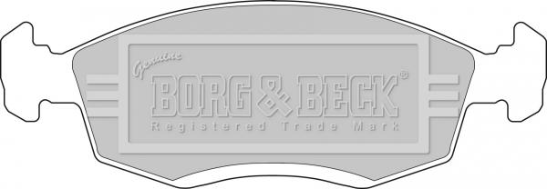 Borg & Beck BBP1100 - Əyləc altlığı dəsti, əyləc diski furqanavto.az