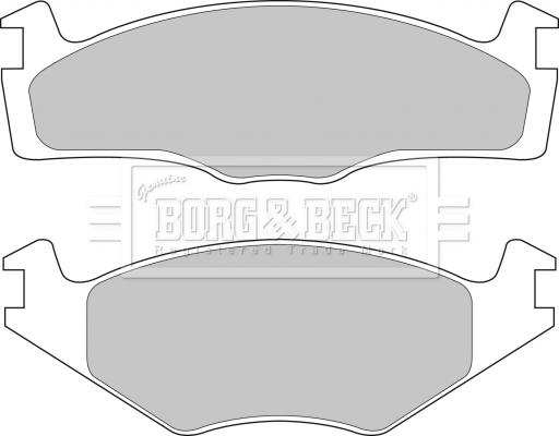 Borg & Beck BBP1101 - Əyləc altlığı dəsti, əyləc diski furqanavto.az
