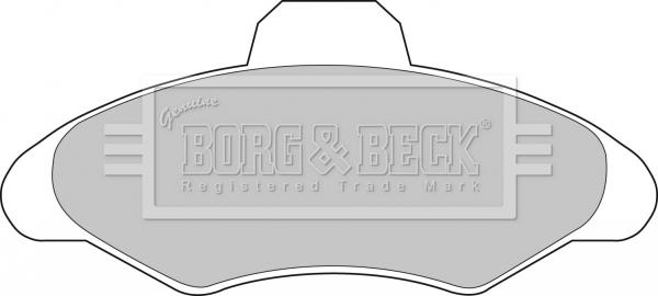 Borg & Beck BBP1116 - Əyləc altlığı dəsti, əyləc diski furqanavto.az