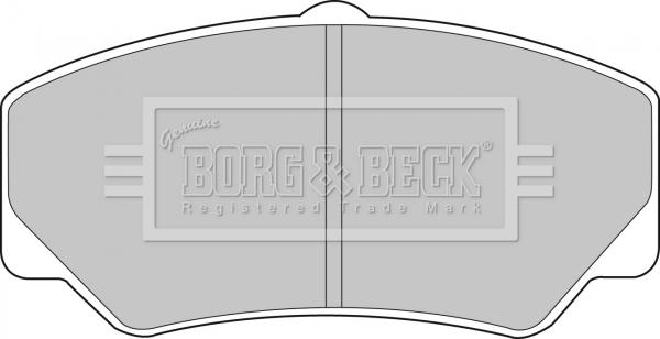 Borg & Beck BBP1110 - Əyləc altlığı dəsti, əyləc diski furqanavto.az