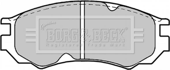 Borg & Beck BBP1189 - Əyləc altlığı dəsti, əyləc diski furqanavto.az