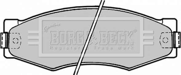 Borg & Beck BBP1180 - Əyləc altlığı dəsti, əyləc diski furqanavto.az