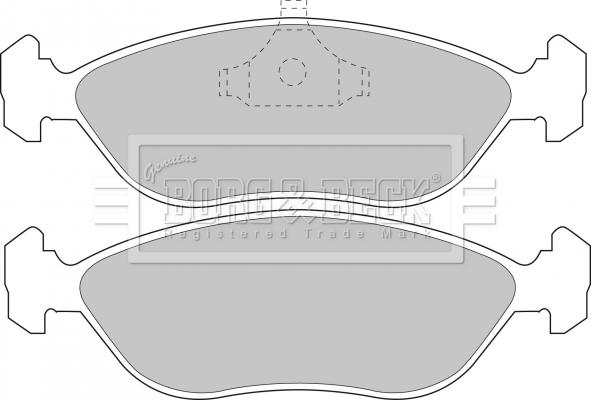 Borg & Beck BBP1188 - Əyləc altlığı dəsti, əyləc diski furqanavto.az