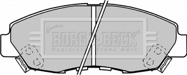 Borg & Beck BBP1187 - Əyləc altlığı dəsti, əyləc diski furqanavto.az
