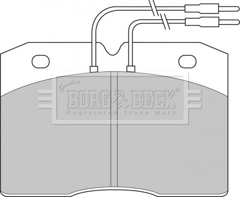 Borg & Beck BBP1133 - Əyləc altlığı dəsti, əyləc diski furqanavto.az