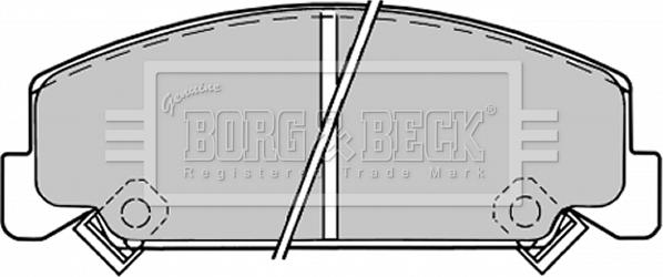 Borg & Beck BBP1176 - Əyləc altlığı dəsti, əyləc diski furqanavto.az