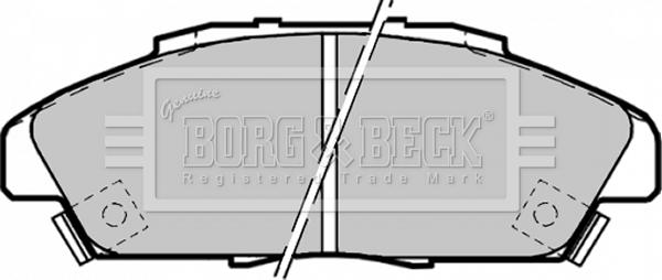 Borg & Beck BBP1170 - Əyləc altlığı dəsti, əyləc diski furqanavto.az