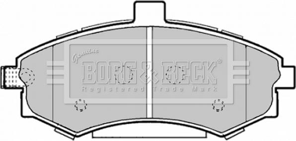 Borg & Beck BBP1896 - Əyləc altlığı dəsti, əyləc diski furqanavto.az