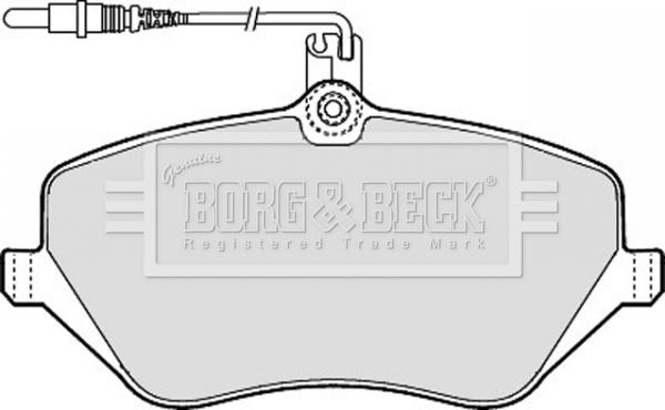 Borg & Beck BBP1898 - Əyləc altlığı dəsti, əyləc diski furqanavto.az