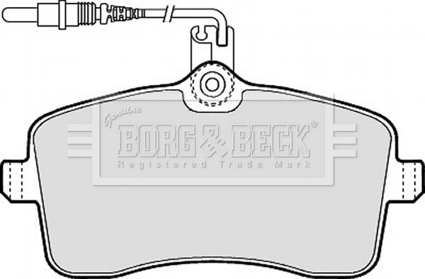 Borg & Beck BBP1897 - Əyləc altlığı dəsti, əyləc diski furqanavto.az