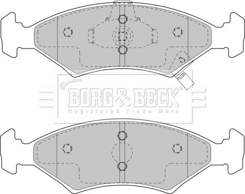 Borg & Beck BBP1865 - Əyləc altlığı dəsti, əyləc diski furqanavto.az