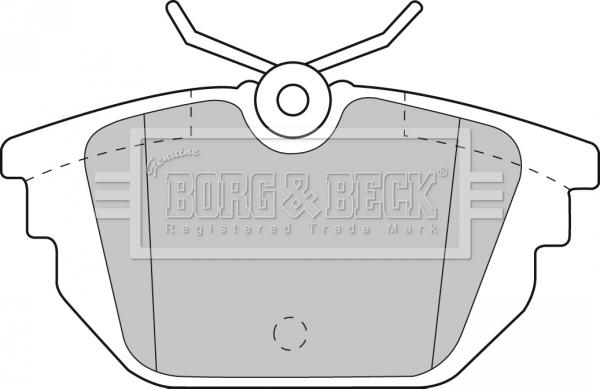 Borg & Beck BBP1867 - Əyləc altlığı dəsti, əyləc diski furqanavto.az