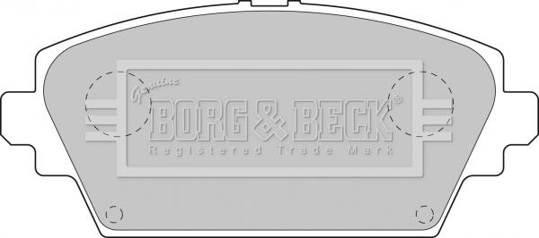 Borg & Beck BBP1811 - Əyləc altlığı dəsti, əyləc diski furqanavto.az