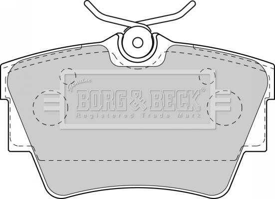 Borg & Beck BBP1813 - Əyləc altlığı dəsti, əyləc diski furqanavto.az