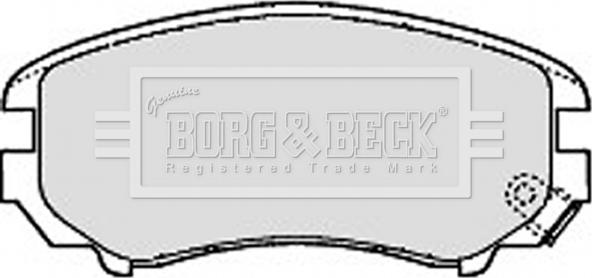 Borg & Beck BBP1884 - Əyləc altlığı dəsti, əyləc diski furqanavto.az