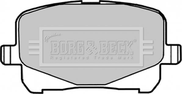 Borg & Beck BBP1835 - Əyləc altlığı dəsti, əyləc diski furqanavto.az