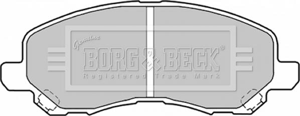 Borg & Beck BBP1831 - Əyləc altlığı dəsti, əyləc diski furqanavto.az