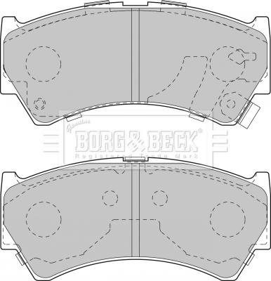 Borg & Beck BBP1827 - Əyləc altlığı dəsti, əyləc diski furqanavto.az