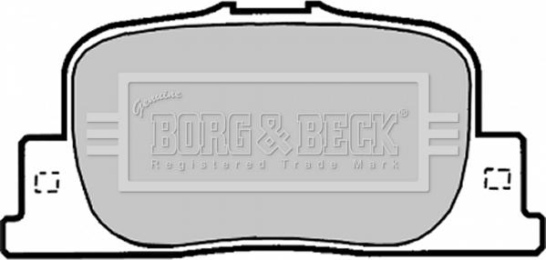 Borg & Beck BBP1878 - Əyləc altlığı dəsti, əyləc diski furqanavto.az