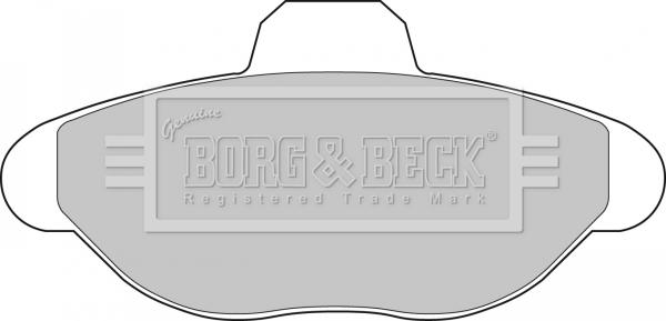 Borg & Beck BBP1391 - Əyləc altlığı dəsti, əyləc diski furqanavto.az