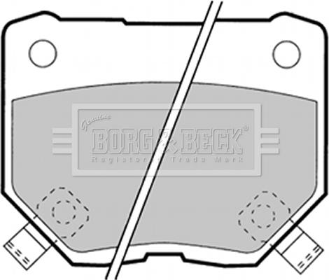 Borg & Beck BBP1349 - Əyləc altlığı dəsti, əyləc diski furqanavto.az