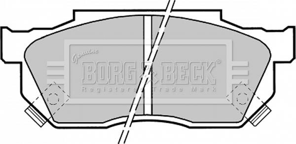 Borg & Beck BBP1369 - Əyləc altlığı dəsti, əyləc diski furqanavto.az