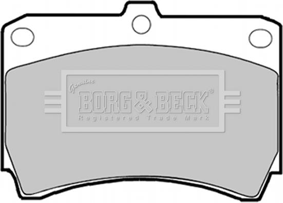 Borg & Beck BBP1365 - Əyləc altlığı dəsti, əyləc diski furqanavto.az