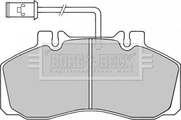 Borg & Beck BBP1362 - Əyləc altlığı dəsti, əyləc diski furqanavto.az