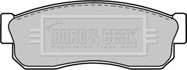 Borg & Beck BBP1312 - Əyləc altlığı dəsti, əyləc diski furqanavto.az