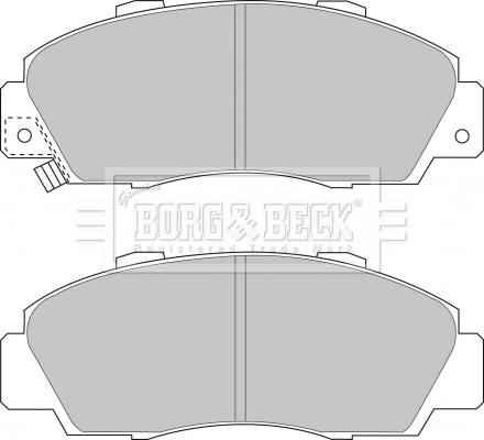 Borg & Beck BBP1389 - Əyləc altlığı dəsti, əyləc diski furqanavto.az