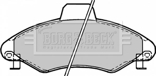 Borg & Beck BBP1382 - Əyləc altlığı dəsti, əyləc diski furqanavto.az