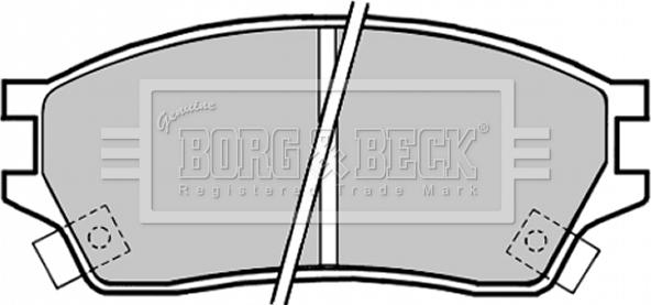 Borg & Beck BBP1325 - Əyləc altlığı dəsti, əyləc diski furqanavto.az