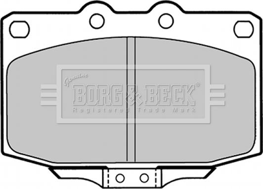 Borg & Beck BBP1323 - Əyləc altlığı dəsti, əyləc diski furqanavto.az