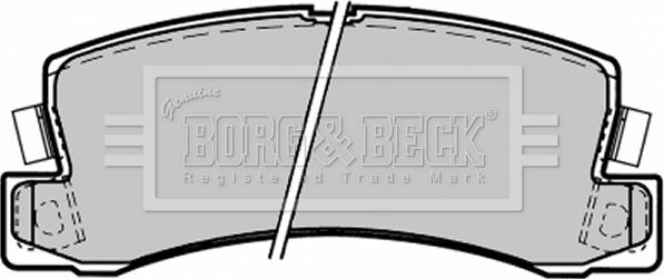 Borg & Beck BBP1371 - Əyləc altlığı dəsti, əyləc diski furqanavto.az