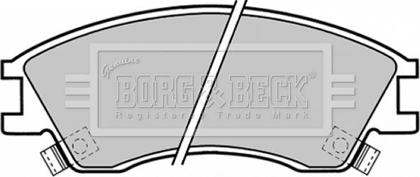 Borg & Beck BBP1378 - Əyləc altlığı dəsti, əyləc diski furqanavto.az