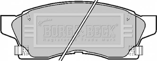 Borg & Beck BBP1373 - Əyləc altlığı dəsti, əyləc diski furqanavto.az