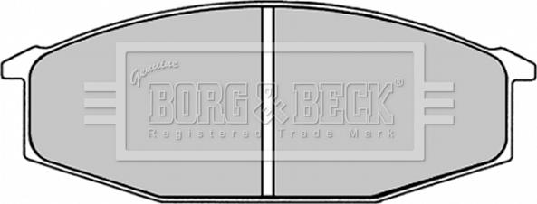 Borg & Beck BBP1245 - Əyləc altlığı dəsti, əyləc diski furqanavto.az