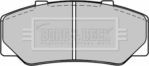 Borg & Beck BBP1246 - Əyləc altlığı dəsti, əyləc diski furqanavto.az