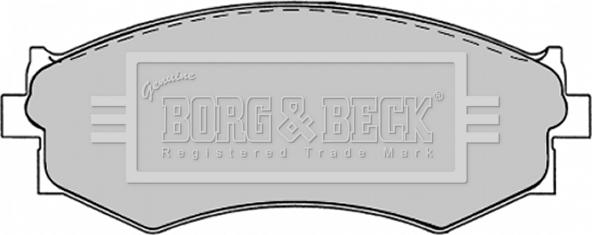 Borg & Beck BBP1240 - Əyləc altlığı dəsti, əyləc diski furqanavto.az