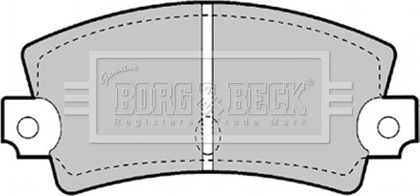 Borg & Beck BBP1247 - Əyləc altlığı dəsti, əyləc diski furqanavto.az